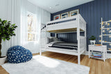 71S-FBNK-002 : Bunk Beds Bunk Bed, Full over Full, White