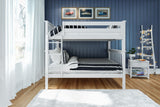 71S-FBNK-002 : Bunk Beds Bunk Bed, Full over Full, White