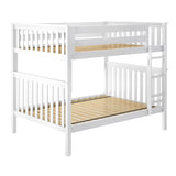 71S-FBNK-002 : Bunk Beds Bunk Bed, Full over Full, White