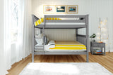 71S-FBNK-121 : Bunk Beds Bunk Bed, Full over Full, Grey