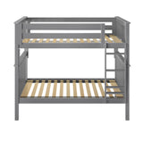 71S-FBNK-121 : Bunk Beds Bunk Bed, Full over Full, Grey