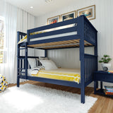 71S-FBNK-131 : Bunk Beds Bunk Bed, Full over Full, Blue