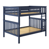 71S-FBNK-131 : Bunk Beds Bunk Bed, Full over Full, Blue