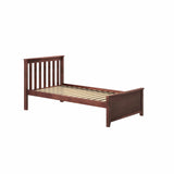 71S-TBED-005 : Single Beds Twin-Size Platform Bed, Espresso