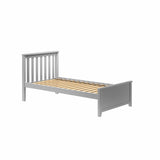 71S-TBED-121 : Single Beds Twin-Size Platform Bed, Grey