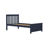 71S-TBED-131 : Single Beds Twin-Size Platform Bed, Blue