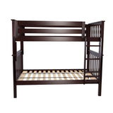 71S-TBNK-005 : Bunk Beds Bunk Bed, Twin over Twin, Espresso