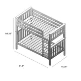 71S-TBNK-005 : Bunk Beds Bunk Bed, Twin over Twin, Espresso