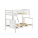 71S-TFBNK-002 : Bunk Beds Bunk Bed, Twin over Full, White