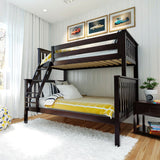 71S-TFBNK-005 : Bunk Beds Bunk Bed, Twin over Full, Espresso