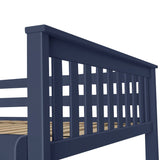 71S-TBNKB1-131 : Bunk Beds Twin over Twin Bunk with Angle Ladder, Blue