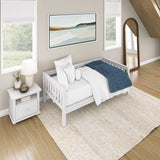 BRIX XL WS : Daybed Twin XL Day Bed, Slat, White