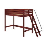 DUNK CP : Standard Loft Beds Twin High Loft Bed, Panel, Chestnut