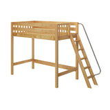 DUNK NS : Standard Loft Beds Twin High Loft Bed, Slat, Natural