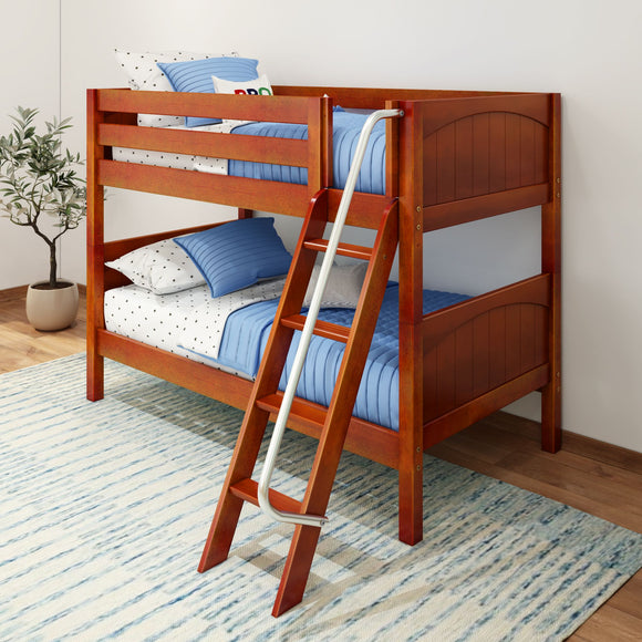 Twin Low Bunk Bed with Ladder