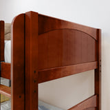 JOLLY TR CP : Play Bunk Beds Twin Medium Bunk Bed with Slide and Trundle Bed, Panel, Chestnut