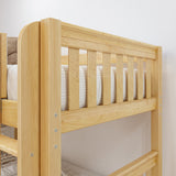 JOLLY TR NS : Play Bunk Beds Twin Medium Bunk Bed with Slide and Trundle Bed, Slat, Natural