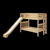 JOLLY XL 1 NS : Play Bunk Beds Twin XL Medium Bunk Bed with Slide, Slat, Natural