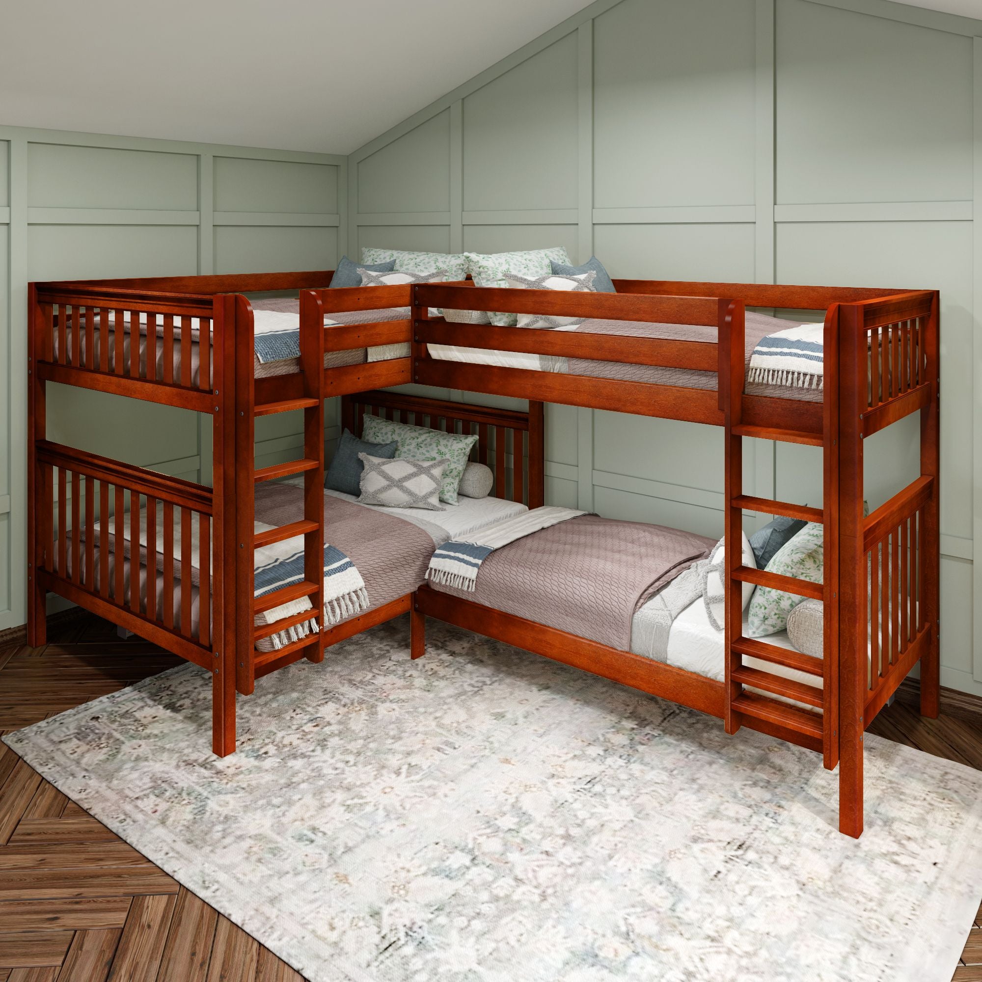 Corner double bunk beds Clearance