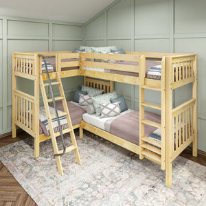 Twin High Corner Bunk with Ladders