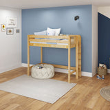 SLAM NP : Standard Loft Beds Twin High Loft Bed, Panel, Natural