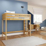 SLAM NP : Standard Loft Beds Twin High Loft Bed, Panel, Natural