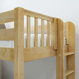 SLAM NP : Standard Loft Beds Twin High Loft Bed, Panel, Natural