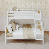 SLOPE MWS : Staggered Bunk Beds Modern Medium Twin over Full Bunk Bed