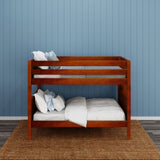 SLURP 1 CP : Classic Bunk Beds Full Low Bunk Bed, Panel, Chestnut