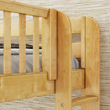 SUMMIT 1 NS : Corner Loft Beds Twin Full High Corner Loft Bed with Ladders on End, Slat, Natural