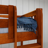 SUMMIT CS : Corner Loft Beds Twin Full High Corner Loft Bed, Slat, Chestnut