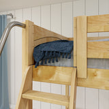 SUMMIT NP : Corner Loft Beds Twin Full High Corner Loft Bed, Panel, Natural