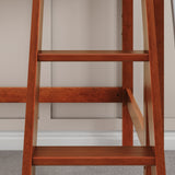 SWEET CS : Play Loft Beds Twin Mid Loft Bed with Slide and Angled Ladder on Front, Slat, Chestnut