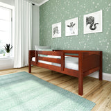 YEAH CP : Kids Beds Twin Toddler Bed, Panel, Chestnut