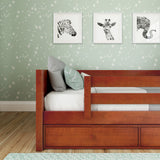YEAH UU CP : Kids Beds Twin Toddler Bed with Underbed Dresser, Panel, Chestnut
