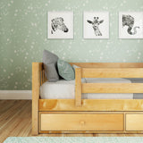 YEAH UU NS : Kids Beds Twin Toddler Bed with Underbed Dresser, Slat, Natural