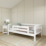 YEAH XL WS : Kids Beds Twin XL Toddler Bed, Slat, White