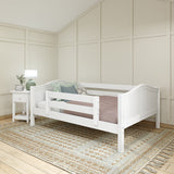 YEP WC : Kids Beds Full Toddler Bed, Curve, White
