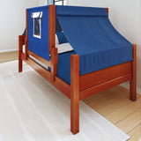 YO22 CP : Kids Beds Twin Toddler Bed with Tent, Panel, Chestnut