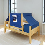 YO22 NP : Kids Beds Twin Toddler Bed with Tent, Panel, Natural