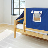 YO22 NP : Kids Beds Twin Toddler Bed with Tent, Panel, Natural