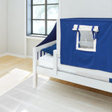 YO22 WS : Kids Beds Twin Toddler Bed with Tent, Slat, White