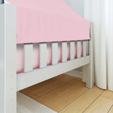 YO23 WS : Kids Beds Twin Toddler Bed with Tent, Slat, White