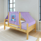 YO27 NP : Kids Beds Twin Toddler Bed with Tent, Panel, Natural