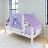 YO27 WS : Kids Beds Twin Toddler Bed with Tent, Slat, White