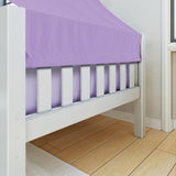 YO27 WS : Kids Beds Twin Toddler Bed with Tent, Slat, White