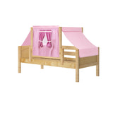 YO64 NP : Kids Beds Twin Toddler Bed with Tent, Panel, Natural