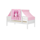 YO64 WP : Kids Beds Twin Toddler Bed with Tent, Panel, White