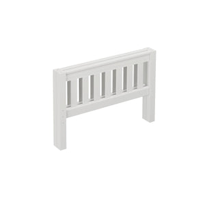 101-001 : Component Twin Slat Bed End Low/Low, Natural