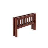 101-003 : Component Twin Slat Bed End Low/Low, Chestnut